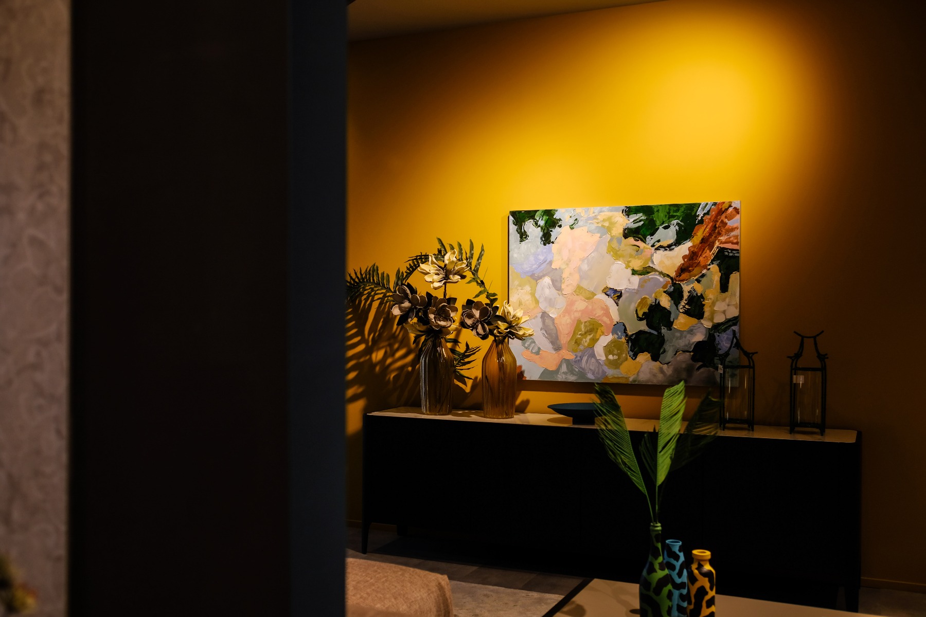 Brera Interni Event John Blond Bottles Painting