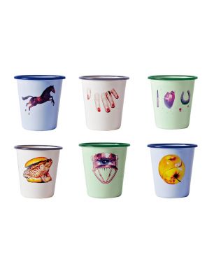 Seletti Enamel Glasses Set