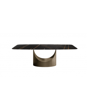 Lago U XGlass Shaped Table