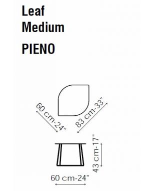 Tavolino Bonaldo Kadou - 60 x 43 x H 83 cm