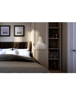 Contardi Belle Lampada da parete - Lampada da parete Belle L30 W15 H32 CM, Bianco lucido (Bianco Lucido)