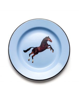 Piatto Smaltato Seletti Cavallo