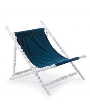 Seletti Blue Foldable Deckchair