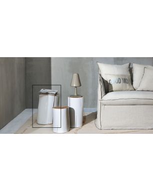 Tavolino Gervasoni Log S/M/L - Log L / L28/32 x H42 Bianco