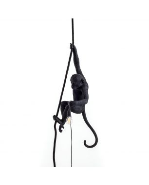 Lampada da parete Seletti Monkey Black Rope