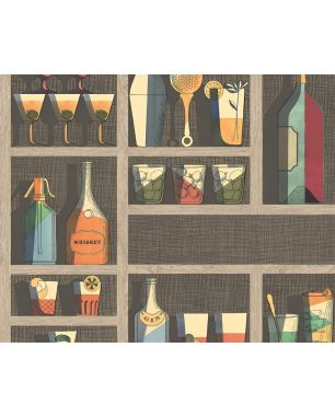 Carta da Parati Fornasetti Cocktails