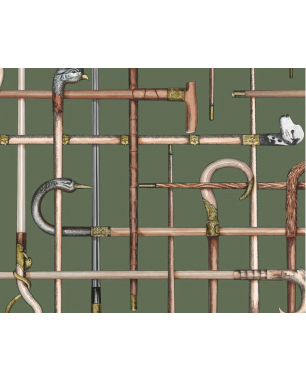 Fornasetti Bastoni Wallpaper 