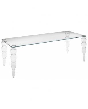 Tavolo Glas Italia Post Modern