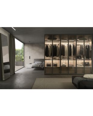 Presotto Armadio con Anta in Vetro Incorniciata
