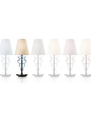 Barovier & Toso Ran Lampada da tavolo - BB Bianco - Bianco, AQ Acquamarina - Acquamare
