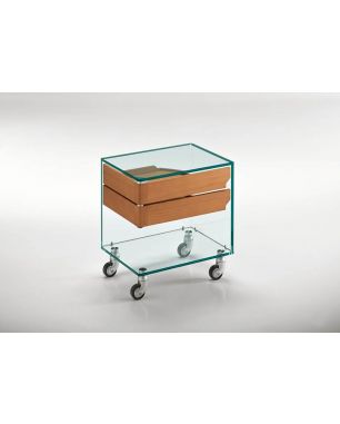 Comodino Tonelli Design Venerdì - Legno di Ciliegio