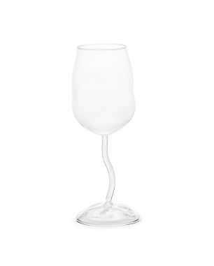Wine Glass Set of Four Seletti Glass from Sonny