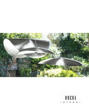 Lampada a sospensione Gervasoni Brass 95 96 - Silver 96 L120 H42