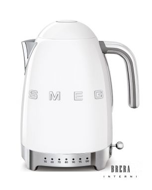 Bollitore a temperatura variabile Smeg Logo 3D KLF04 - WHEU Bianco