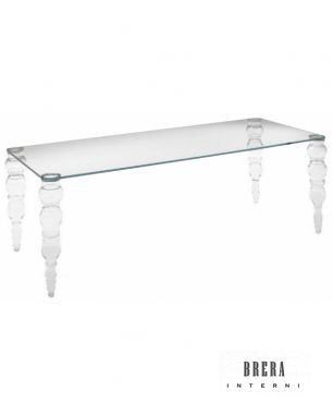 Tavolo Glas Italia Post Modern