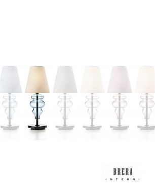 Barovier & Toso Ran Lampada da tavolo - BB Bianco - Bianco, AQ Acquamarina - Acquamare