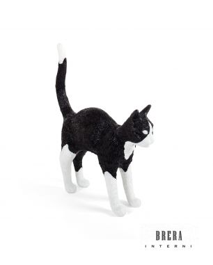 Lampada Seletti Jobby The Cat - Nero/Bianco