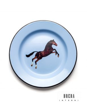 Enamel Plate Seletti Horse