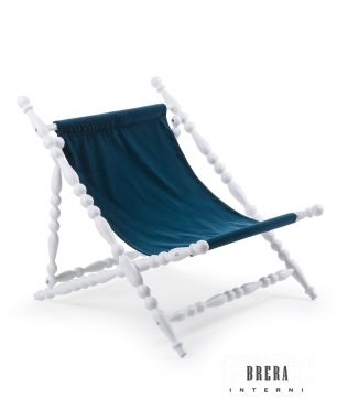 Seletti Blue Foldable Deckchair