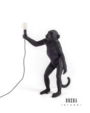 Seletti Monkey Black Standing Table Lamp