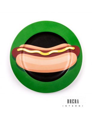 Porcelain Plate Seletti Hot Dog