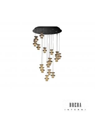 Barovier & Toso Spin Suspension Lamp 