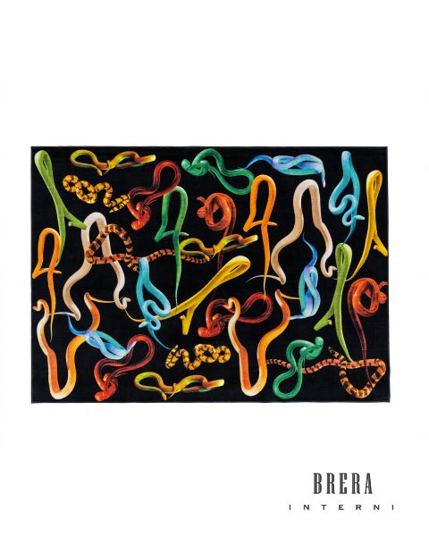 Rectangular Rug Seletti Snakes