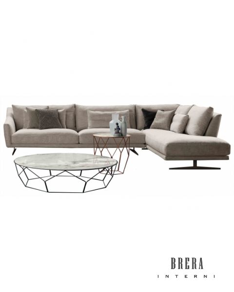 Bonaldo Skid Capri Leather Sofa 