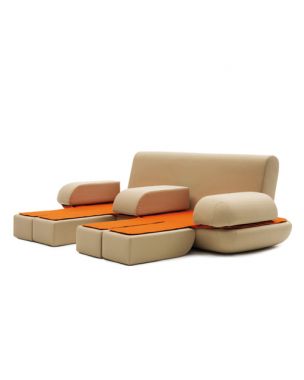 Campeggi Dynamic Life Sofa Bed Orange Color