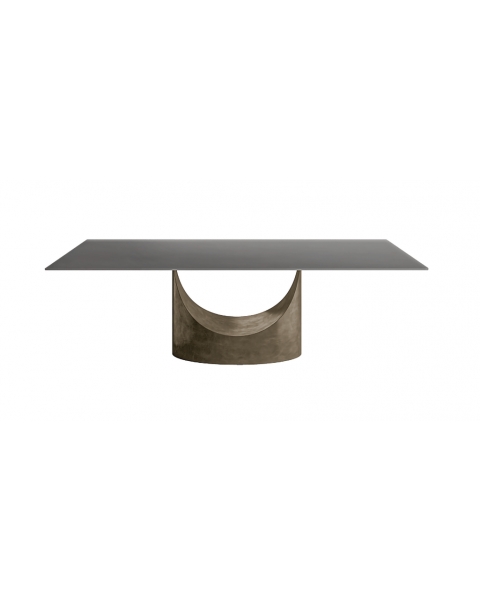Lago U Glass Rectangular Table