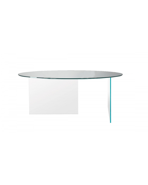 Lago Air Round Glass Table