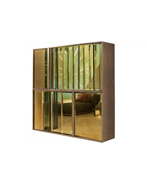 Meridiani Wolfgang Cabinet-Ottone bronzato
