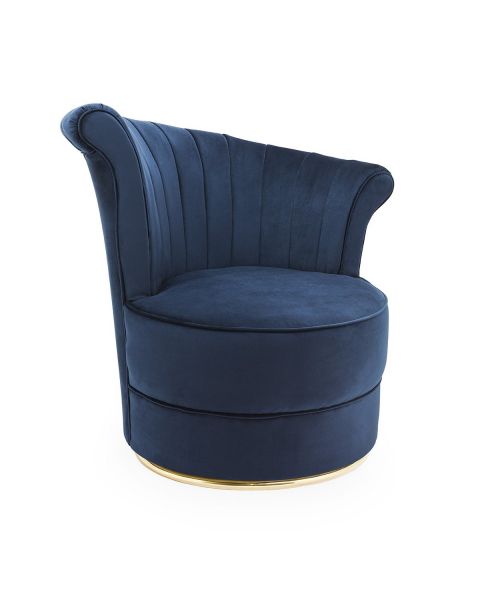 Abhika Faint Velvet Armchair