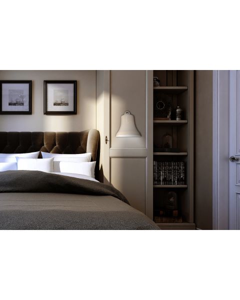 Contardi Belle Lampada da parete - Lampada da parete Belle L30 W15 H32 CM, Bianco lucido (Bianco Lucido)