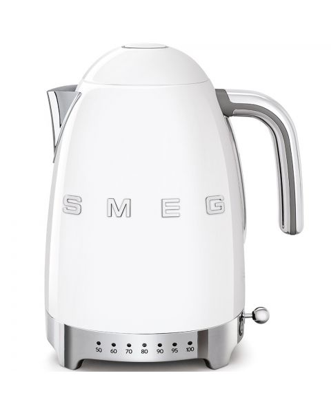 Bollitore a temperatura variabile Smeg Logo 3D KLF04 - WHEU Bianco