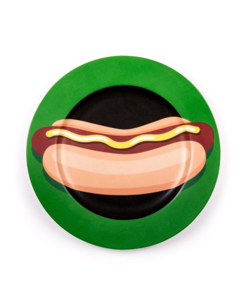 Porcelain Plate Seletti Hot Dog