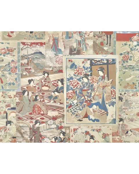Carta da Parati Pierre Frey Ukiyoe