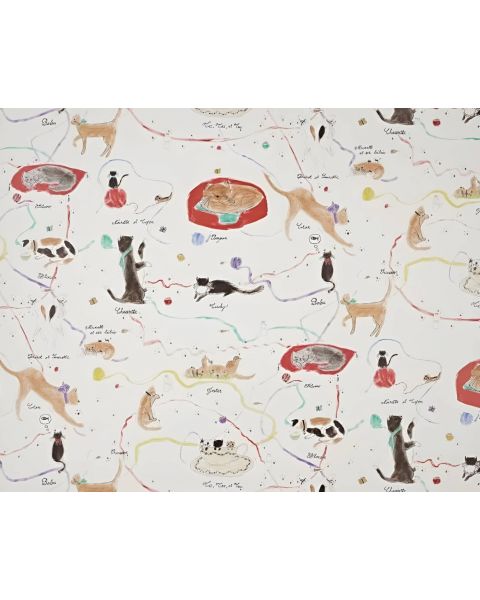 Carta da Parati Pierre Frey Les Petits Chats de Colette