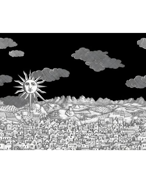 Carta da Parati Fornasetti Vista Mediterranea
