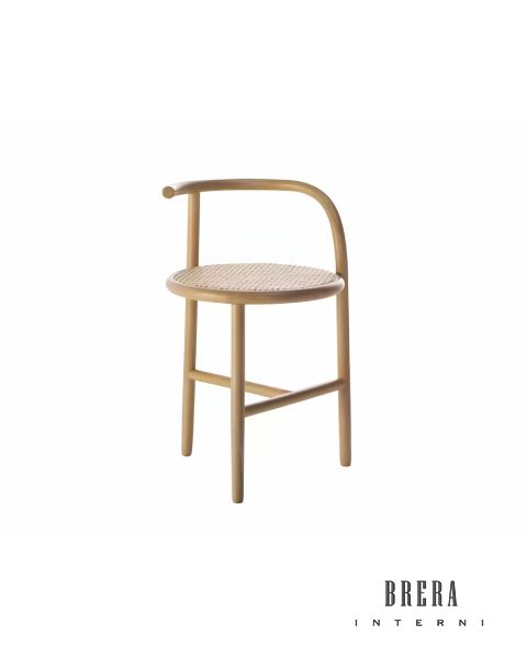 Sgabello Gebrueder Thonet Vienna Single Curve  