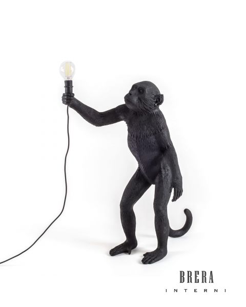 Lampada da tavolo Seletti Monkey Black Standing