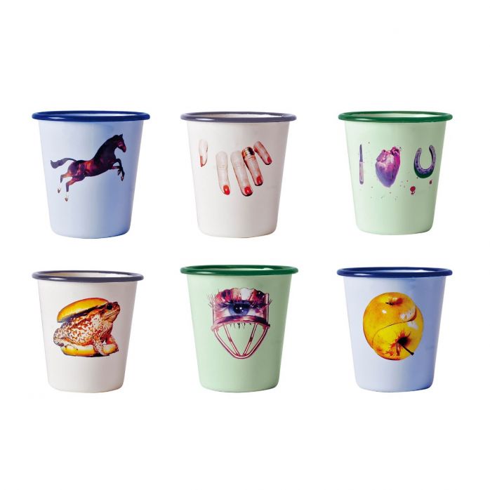 Seletti Enamel Glasses Set