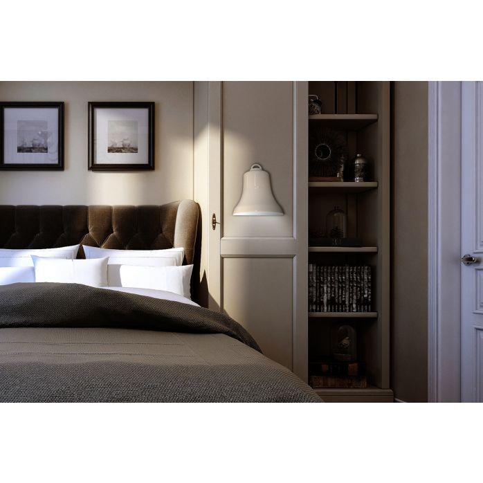 Contardi Belle Lampada da parete - Lampada da parete Belle L30 W15 H32 CM, Bianco lucido (Bianco Lucido)