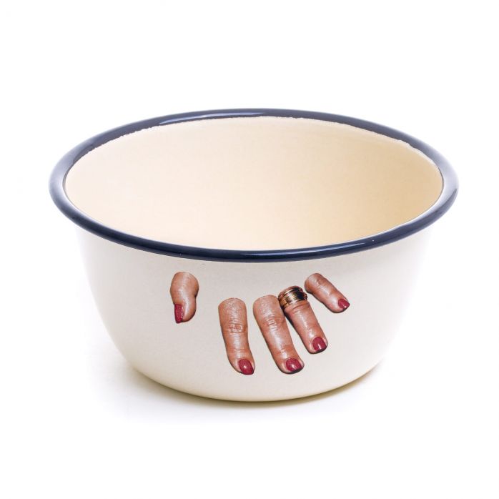Enamel Bowl Seletti Fingers