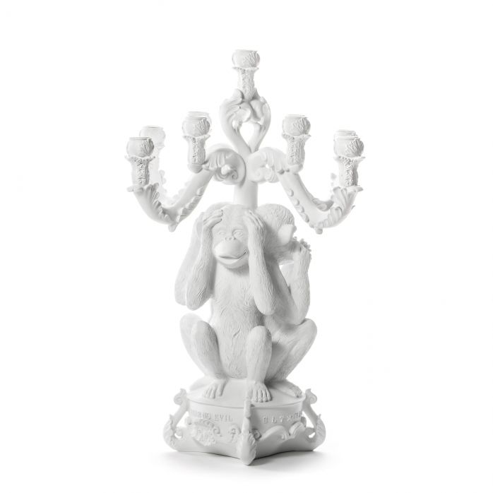 Seletti Three Monkeys Candle Holder 