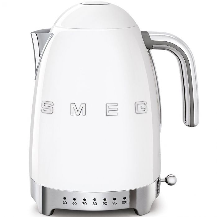 Bollitore a temperatura variabile Smeg Logo 3D KLF04 - WHEU Bianco
