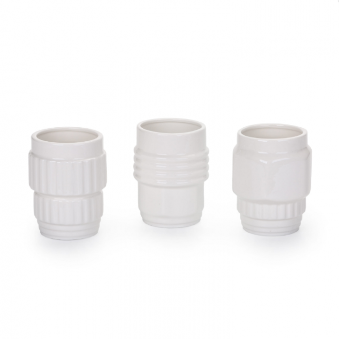 Set di tre tazze Seletti Machine Collection