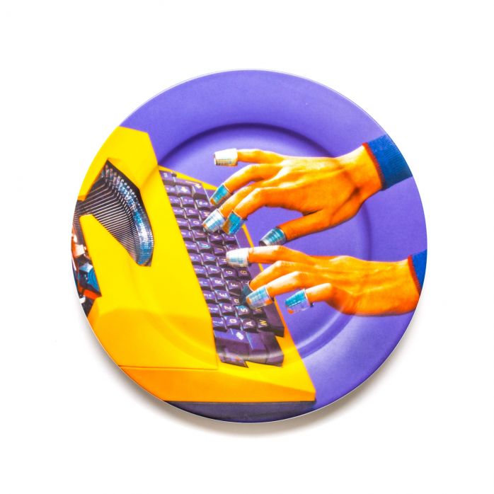 Plate Seletti Typewriter