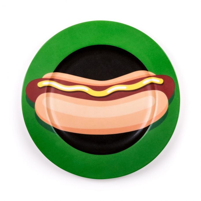 Porcelain Plate Seletti Hot Dog