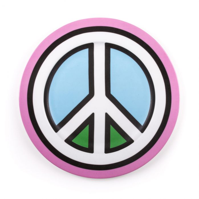 Porcelain Plate Seletti Peace